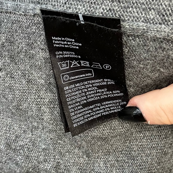 Wool Blend Mid Length Long Sleeve Swing Hem Dress - Picture 9 of 9